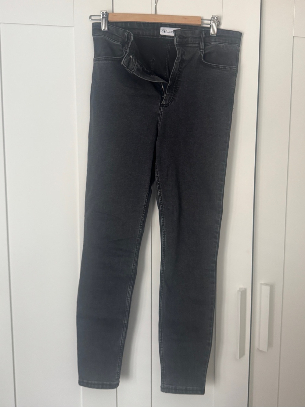 Zara Charcoal Black Skinny Jeans